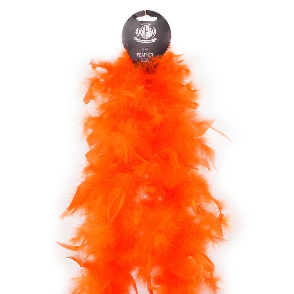 Chandelle Feather Boa - Lightweight - Orange