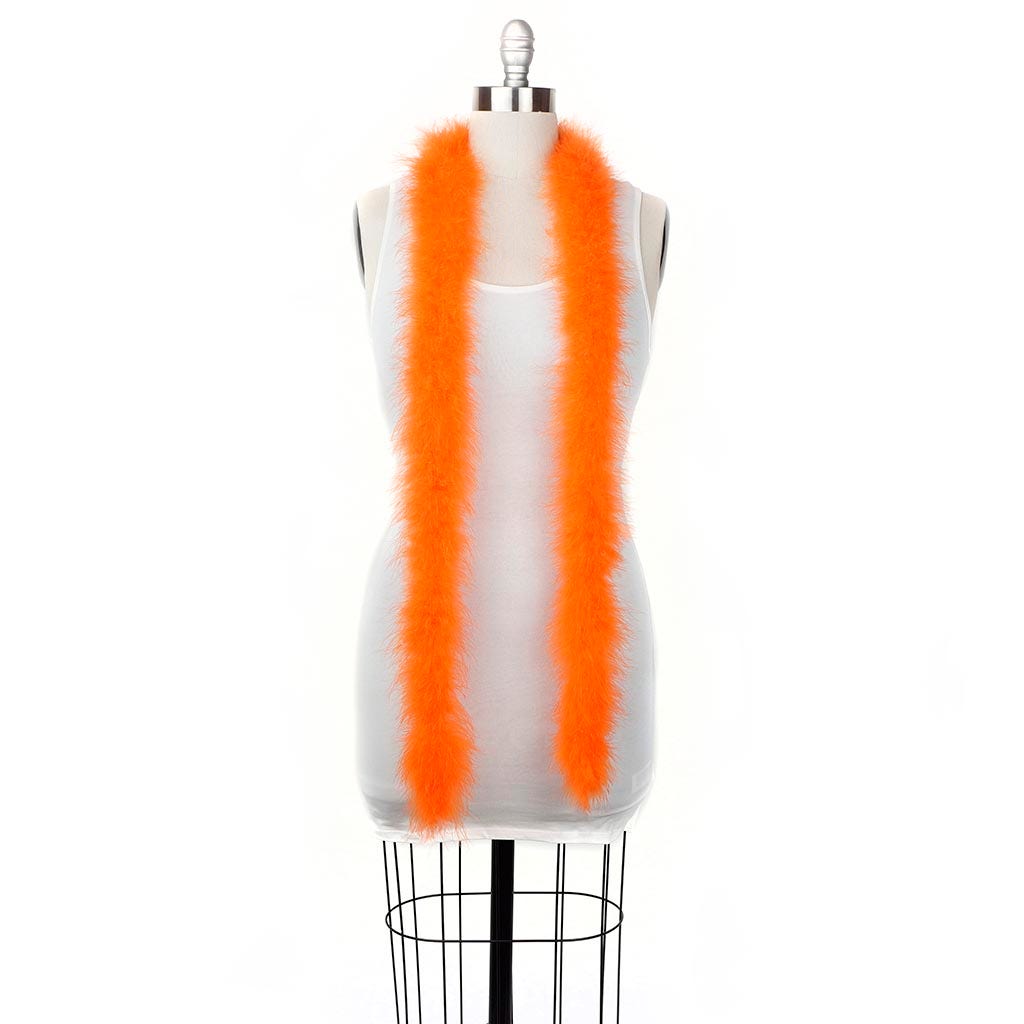 Full Marabou Feather Boa - Orange