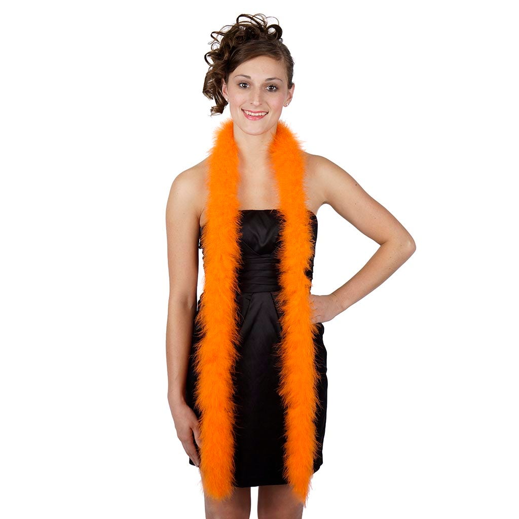 Marabou Feather Boa - Mediumweight - Orange