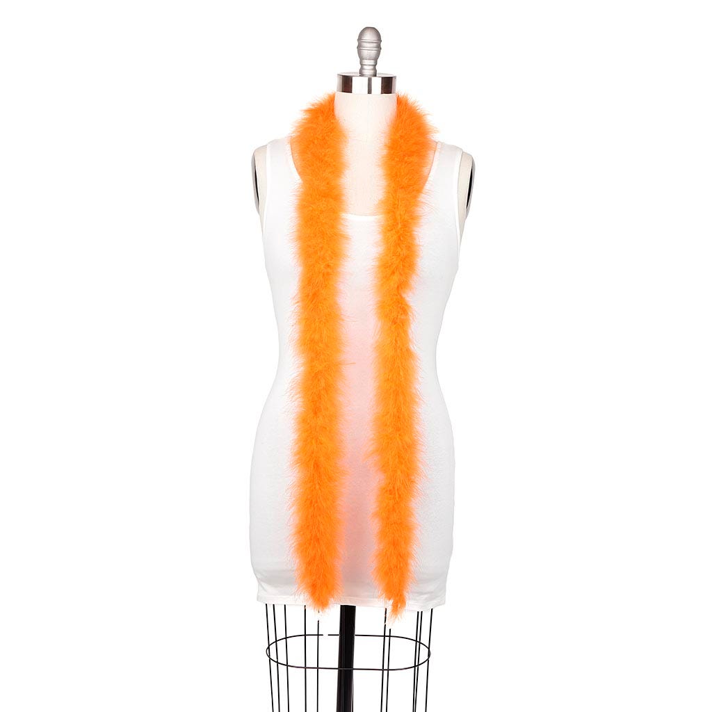 Marabou Feather Boa - Mediumweight - Orange