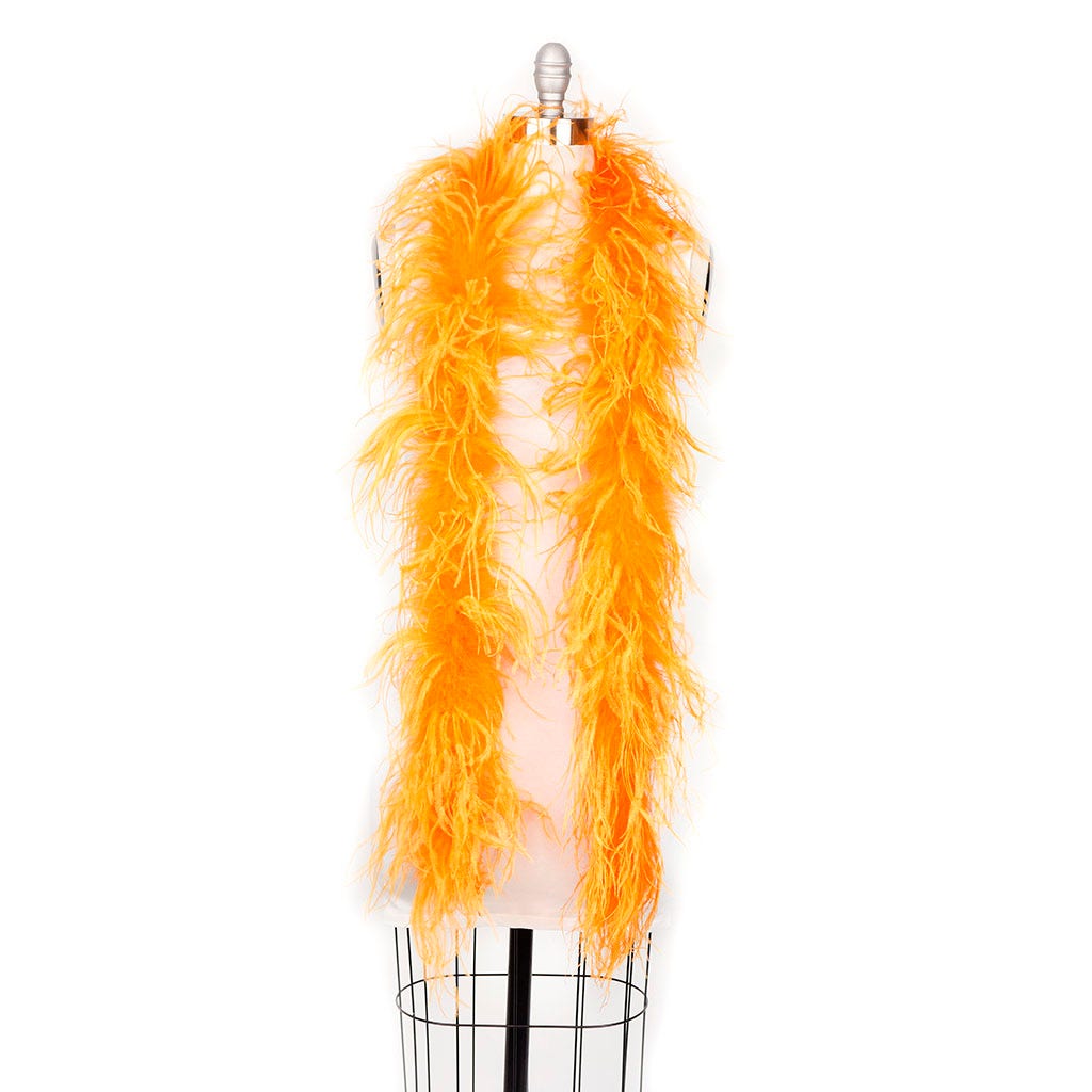 Mango Orange 2 Ply Ostrich Feather Boa