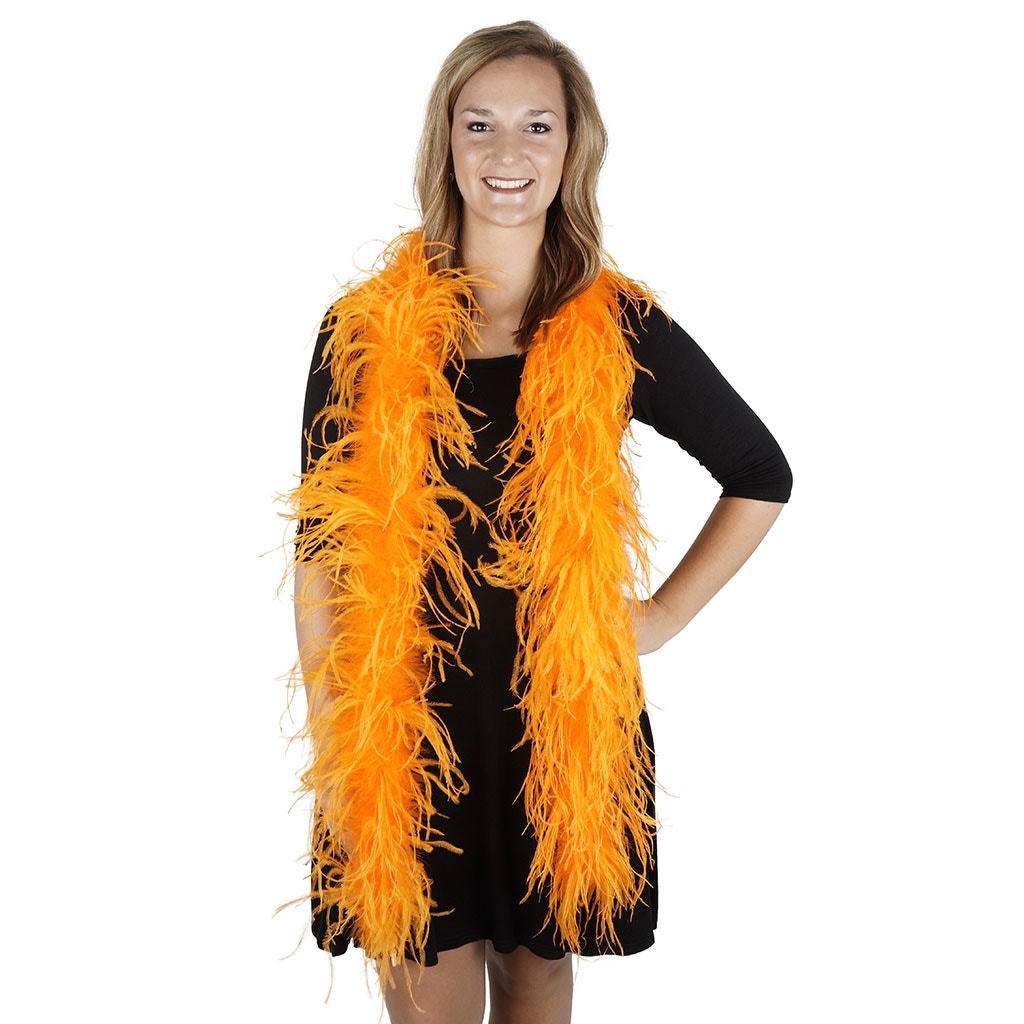 Mango Orange 2 Ply Ostrich Feather Boa