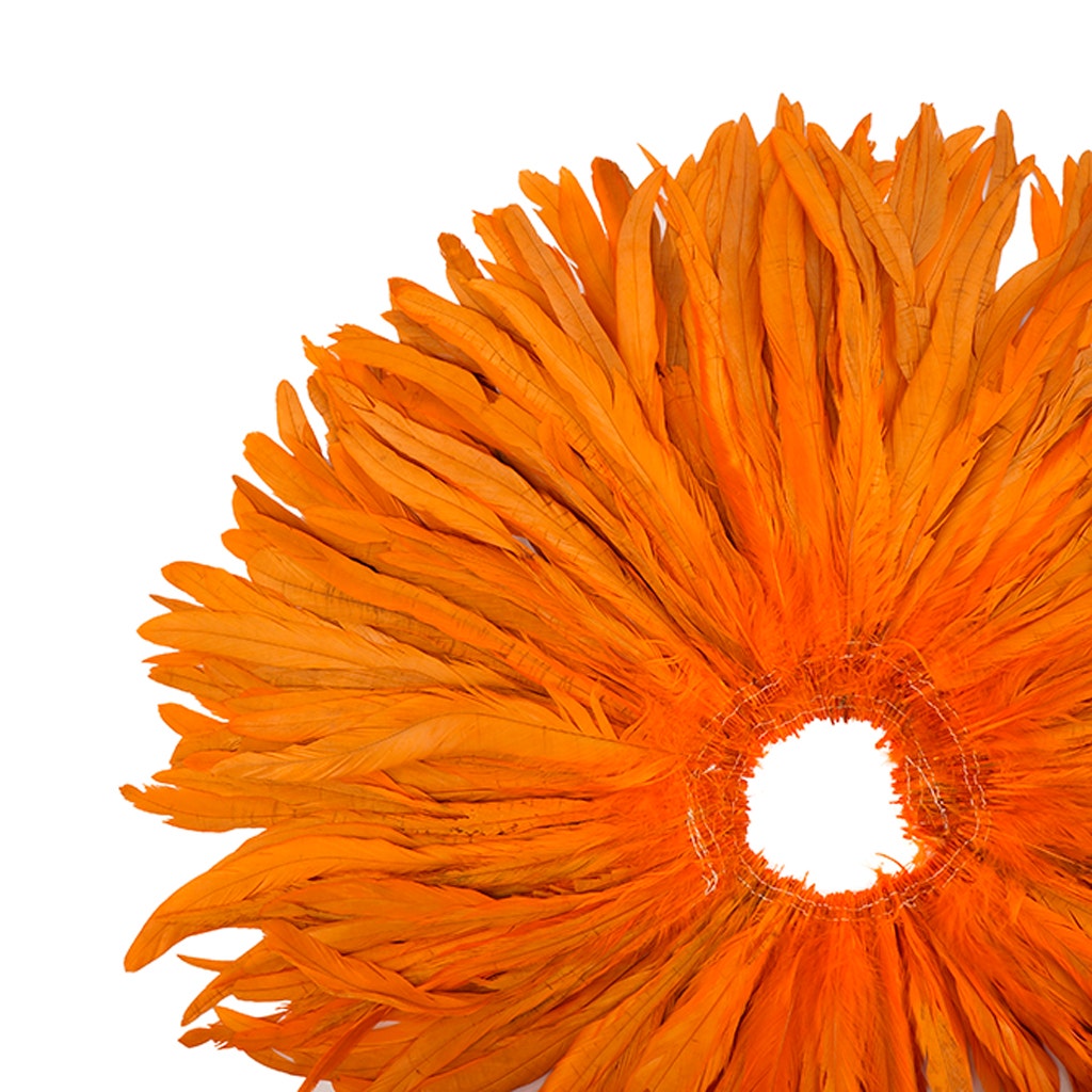 Rooster Coque Tails-Bleach-Dyed - Orange