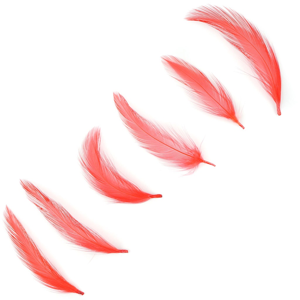 Rooster Hackle-Dyed - Hot Orange