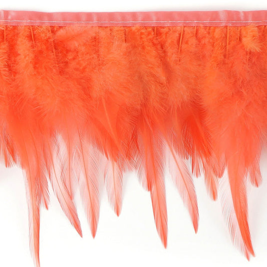 Saddle Fringe Dyed Hot Orange
