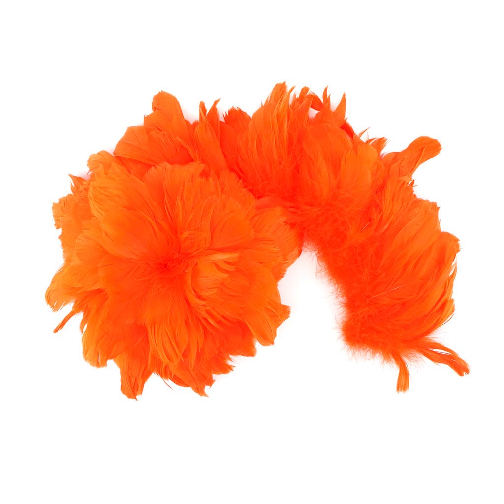 Goose Nagorie Feathers Dyed - Orange