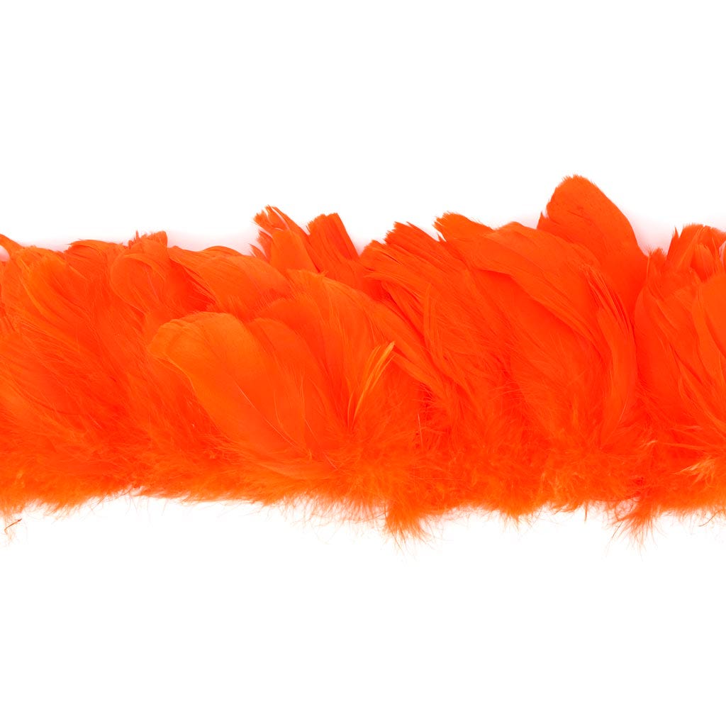 Goose Nagorie Feathers Dyed - Orange