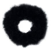 STRUNG TURKEY MARABOU BLOOD QUILL FEATHERS 4-5" - BLACK