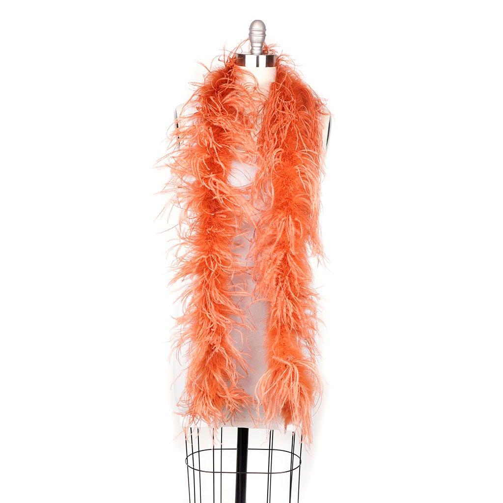 Cinnamon Red 2 Ply Ostrich Feather Boa