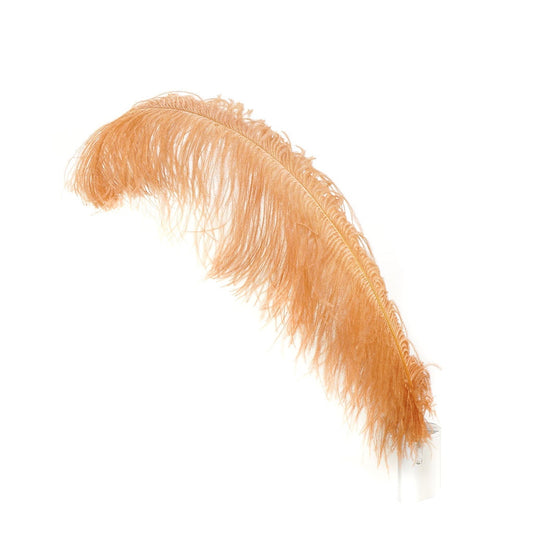Large Ostrich Feathers - 20-25" Prime Femina Plumes - Cinnamon