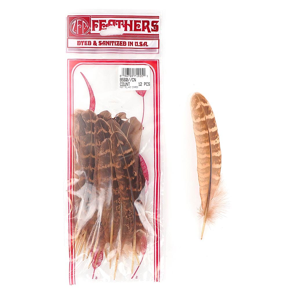 Pheasant Tail Feathers Dyed - Cinnamon