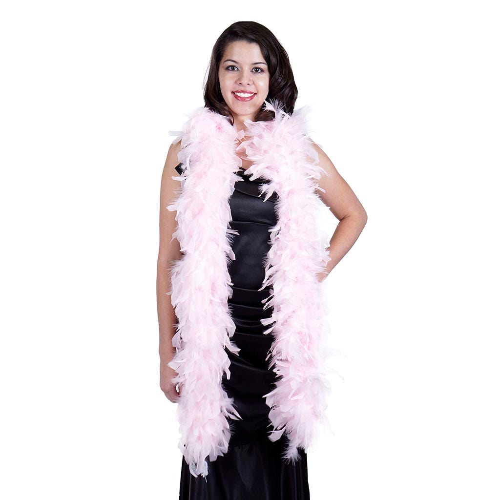 Chandelle Feather Boa - Heavyweight  - Light Pink