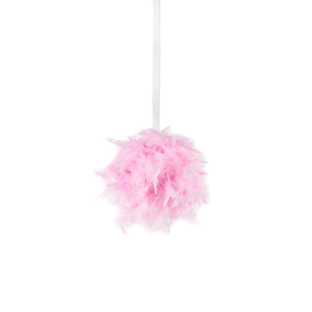 Chandelle Feather Pom Poms - Candy Pink - 12"