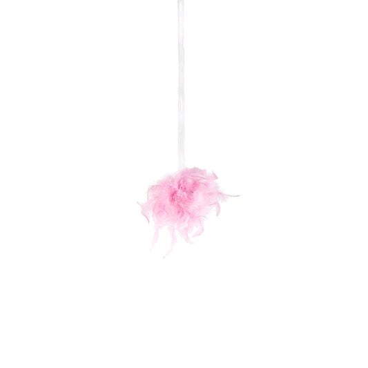Chandelle Feather Pom Poms - Candy Pink - 6"