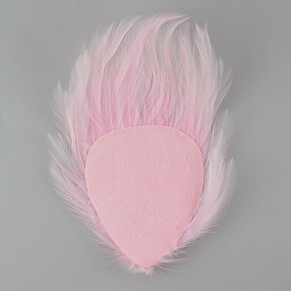Feather Hackle Pads Dyed - Candy Pink