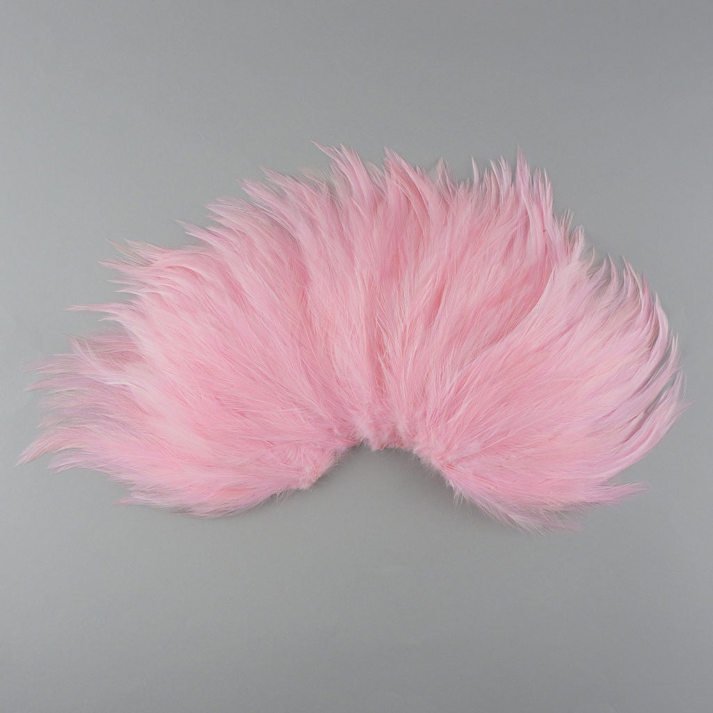Feather Hackle Pads Dyed - Candy Pink