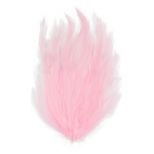 Feather Hackle Pads Dyed - Candy Pink