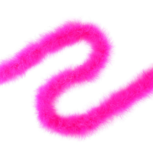Full Marabou Feather Boa - Shocking Pink