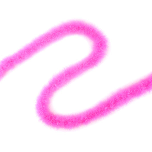 Thin Marabou Feather Boa - Pink Orient