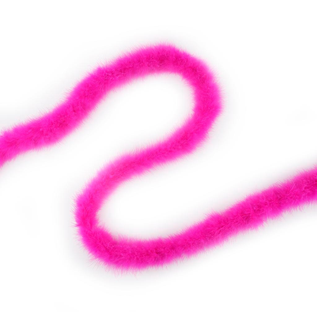 Thin Marabou Feather Boa - Shocking Pink