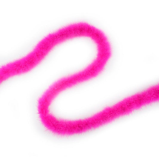 Thin Marabou Feather Boa - Shocking Pink