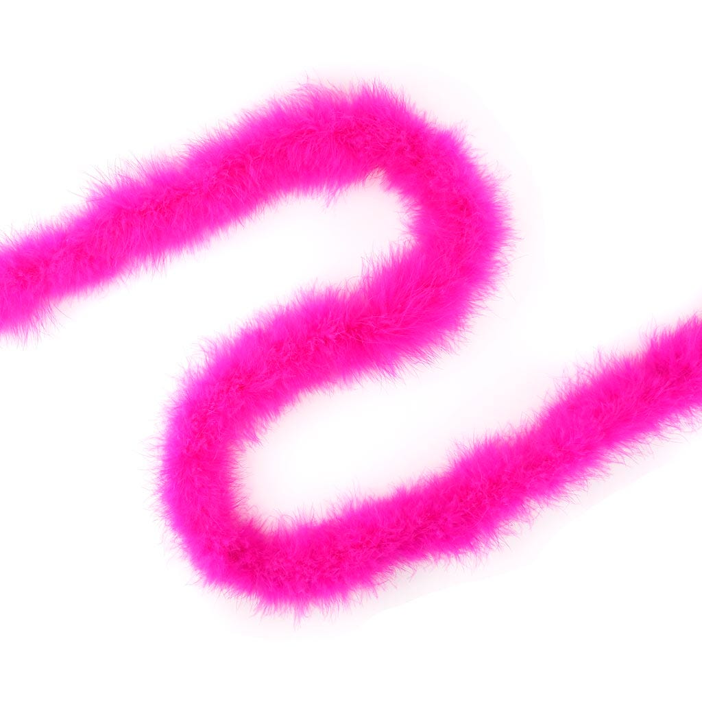 Marabou Feather Boa - Mediumweight - Shocking Pink