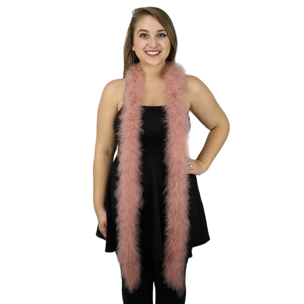 Extra Thick Marabou Feather Boa - Rose