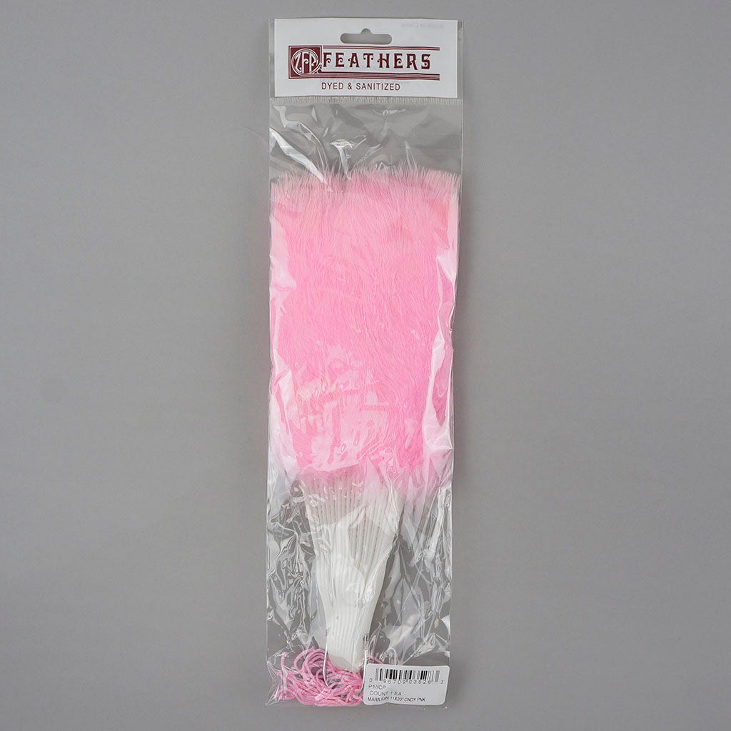 Marabou Feather Fan - Candy Pink