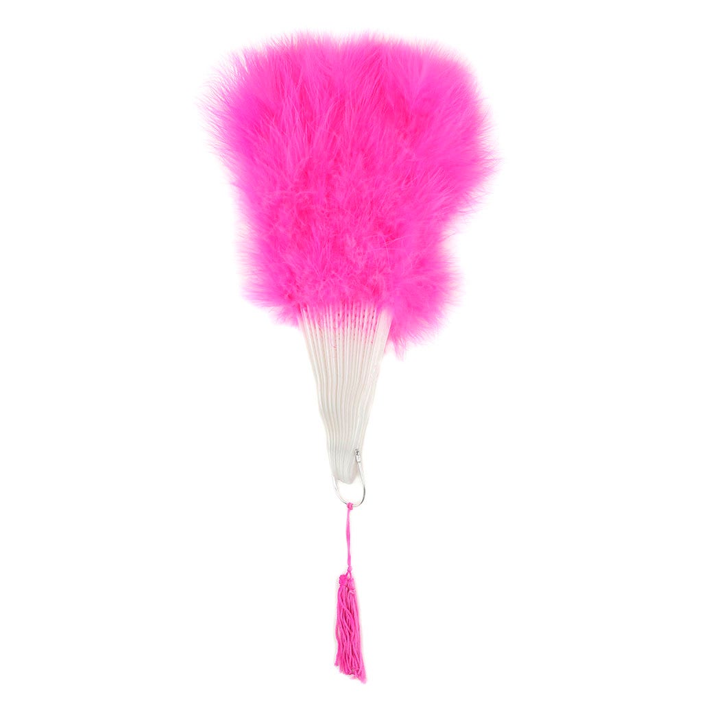 Marabou Feather Fan - Pink Orient
