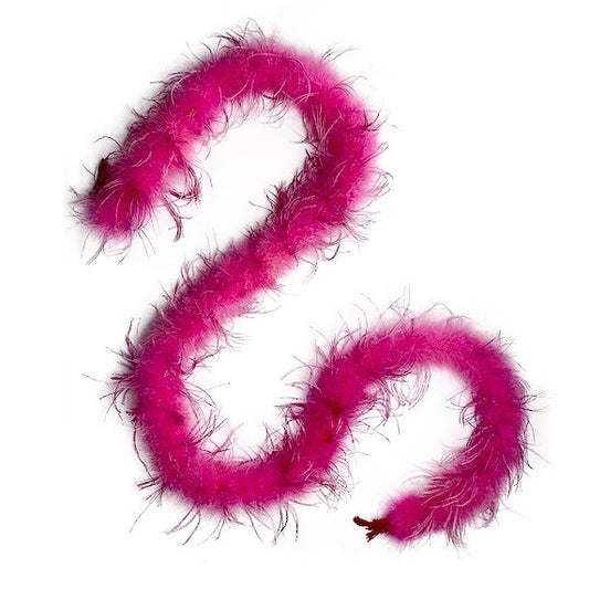 Marabou and Ostrich Feather Boa - Pink Orient