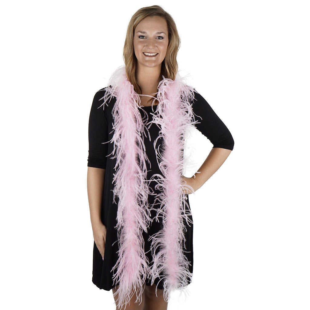 One Ply Ostrich Feather Boa - Candy Pink