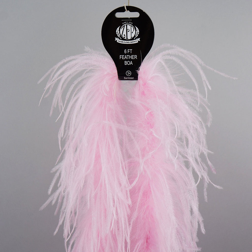 One Ply Ostrich Feather Boa - Candy Pink