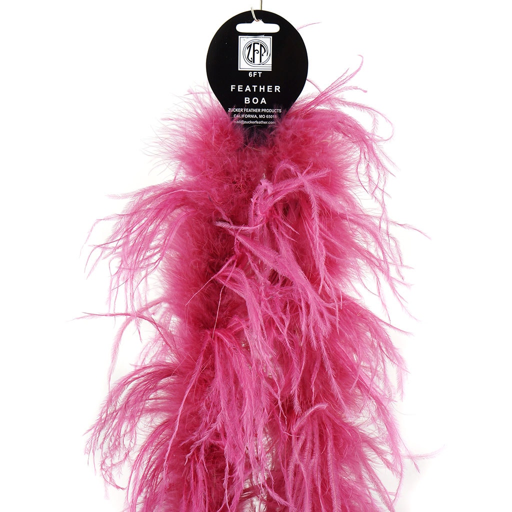 Raspberry Pink 2 Ply Ostrich Feather Boa