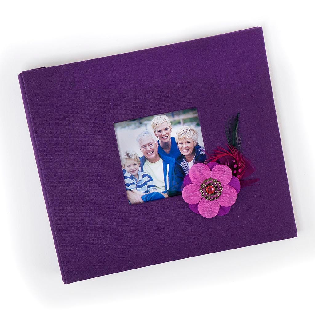 Flower Stickers w/Feathers 2 pcs -