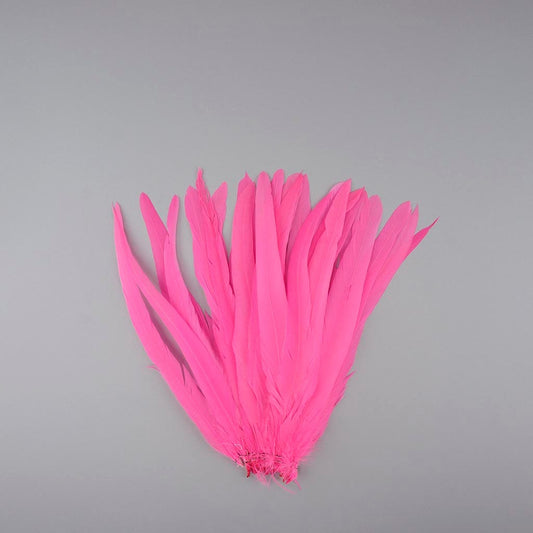 Rooster Coque Tails White-Dyed - Pink Orient