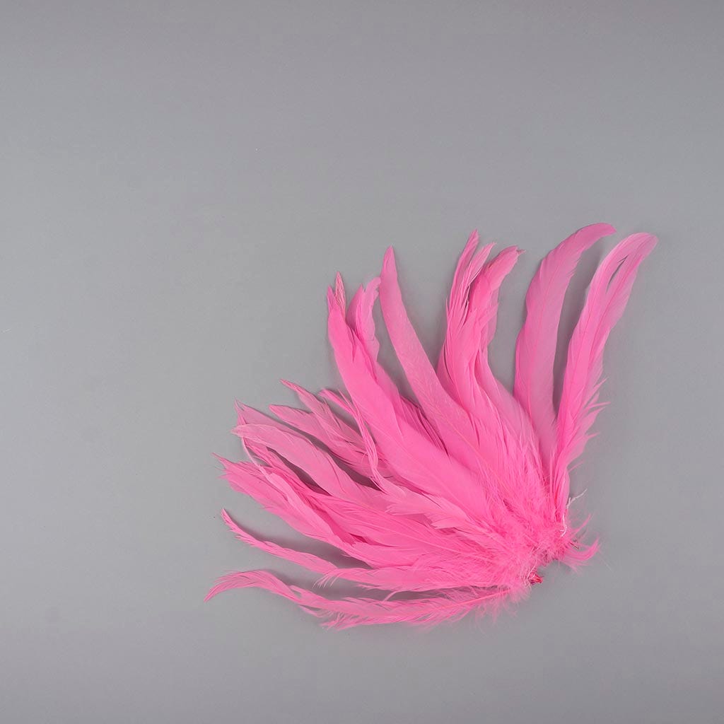 Rooster Coque Tails White-Dyed - Pink Orient