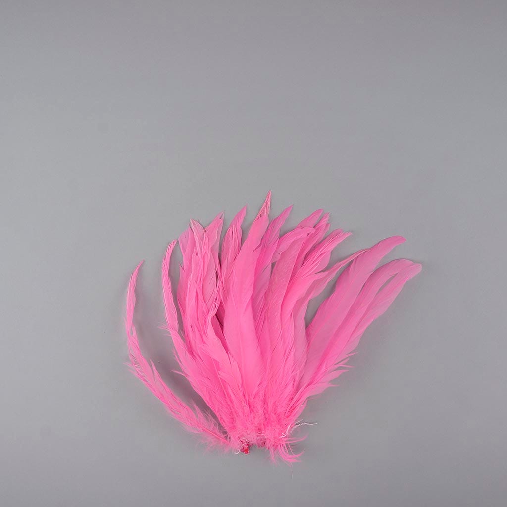 Rooster Coque Tails White-Dyed - Pink Orient