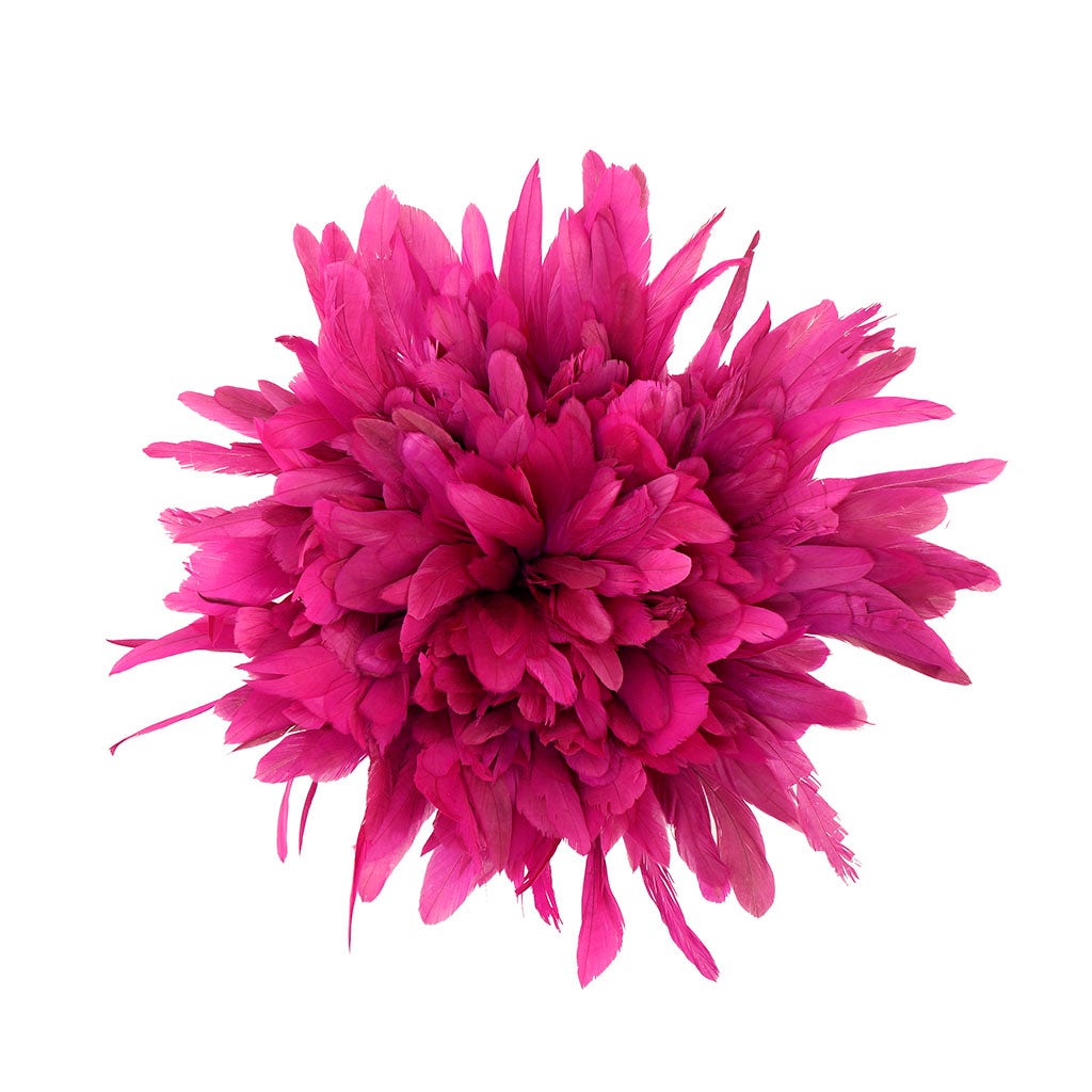 Rooster Coque Tails-Bleach - Dyed Shocking Pink