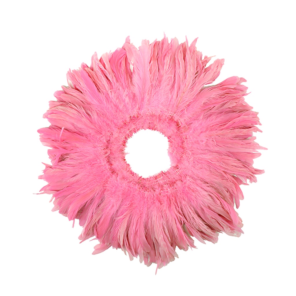 Rooster Coque Tails White-Dyed - Pink Orient