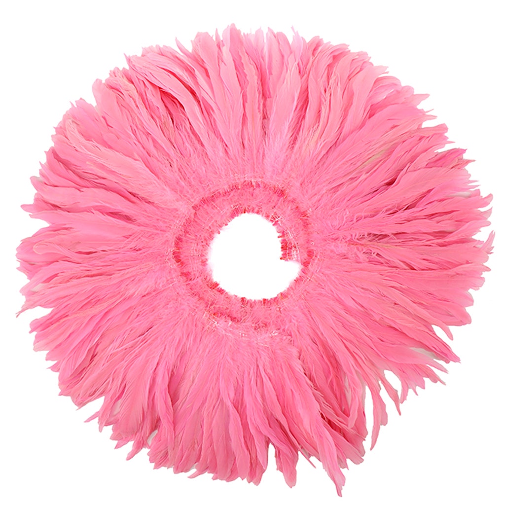 Rooster Coque Tails White-Dyed - Pink Orient