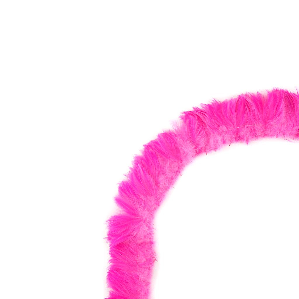 Rooster Hackle-White-Dyed - Pink Orient