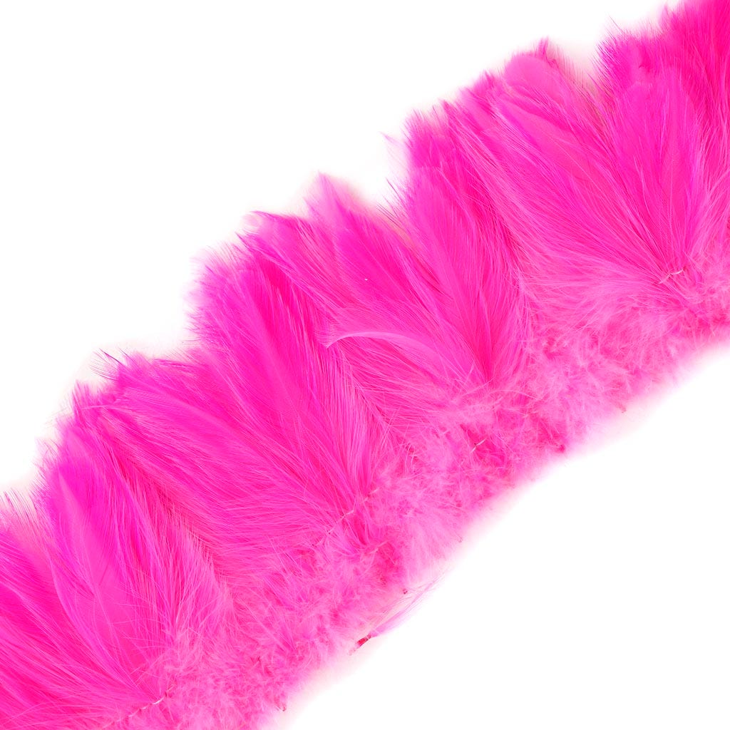 Rooster Hackle-White-Dyed - Pink Orient
