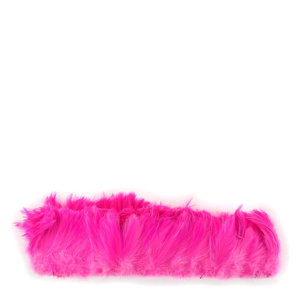 Rooster Hackle-White-Dyed - Pink Orient