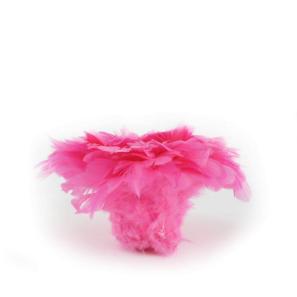 Rooster Schlappen-White-Dyed - Pink Orient