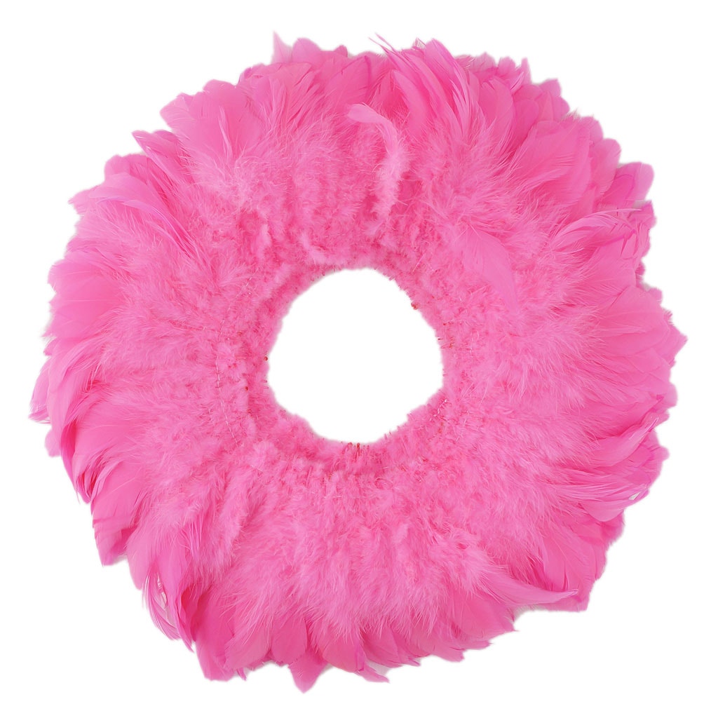 Rooster Schlappen-White-Dyed - Pink Orient
