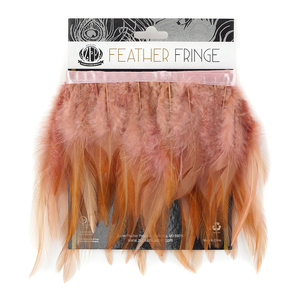 Saddle Fringe Dyed Rose