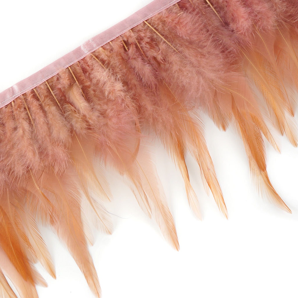 Saddle Fringe Dyed Rose