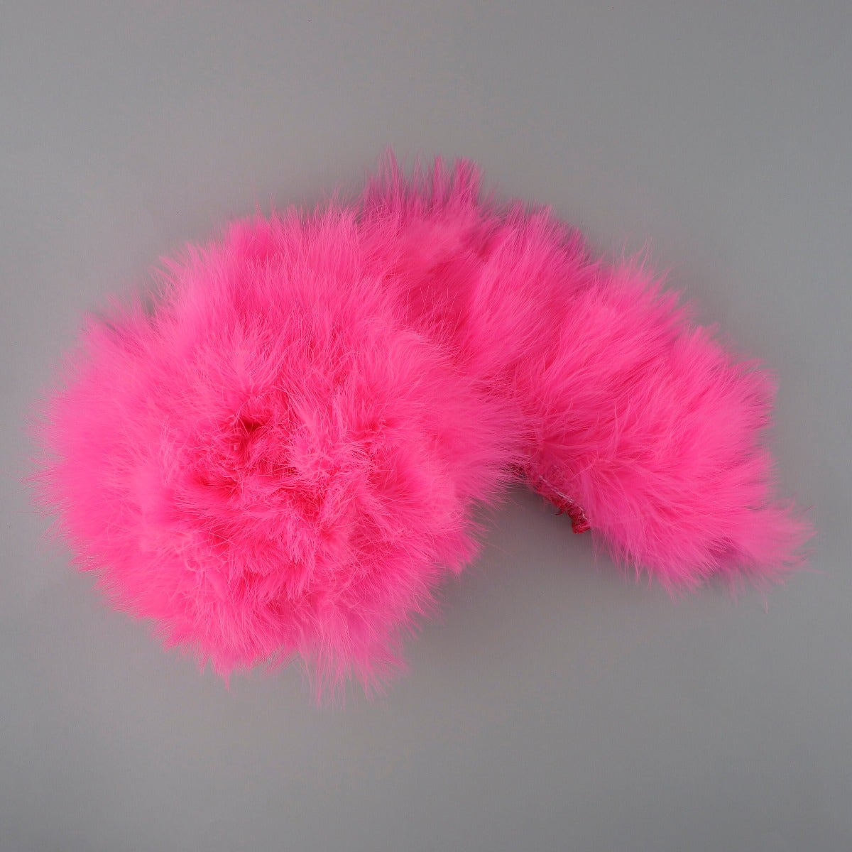 STRUNG TURKEY MARABOU BLOOD QUILL FEATHERS 4-5" - PINK ORIENT