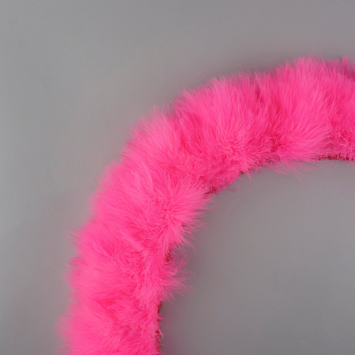 STRUNG TURKEY MARABOU BLOOD QUILL FEATHERS 4-5" - PINK ORIENT