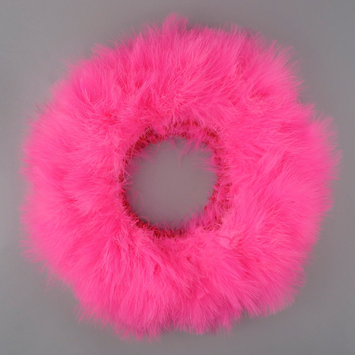 STRUNG TURKEY MARABOU BLOOD QUILL FEATHERS 4-5" - PINK ORIENT
